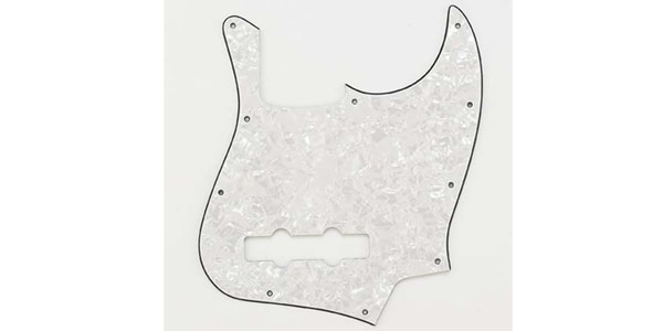 /PG-0755-055 White Pearloid Pickguard for Jazz Bass