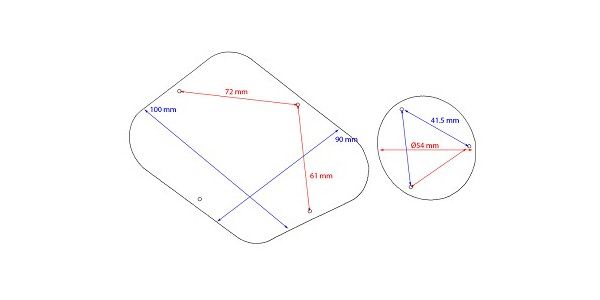 ALLPARTS / PG-0814-023 Black Backplates for Les Paul Style 画像2