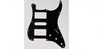 ALLPARTS PG-0994-033 H-S-H Black Pickguard for Stratocaster