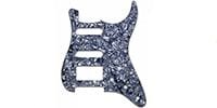 ALLPARTS / PG-0995-053 1HB 2SC Black Pearloid Pickguard for Stratocaste
