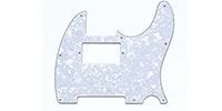 ALLPARTS PG-9562-055 White Pearloid Humbucking Pickguard for Telecast