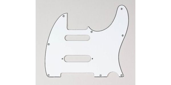 /PG-9563-035 White S-Cut Pickguard for Telecaster