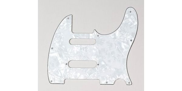 /PG-9563-055 White Pearloid S-Cut Pickguard for Telecaster