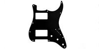 ALLPARTS PG-9595-033 2 Humbucker Black Pickguard for Stratocaster