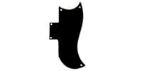 ALLPARTS PG-9801-033 Small Black Pickguard for Gibson SG