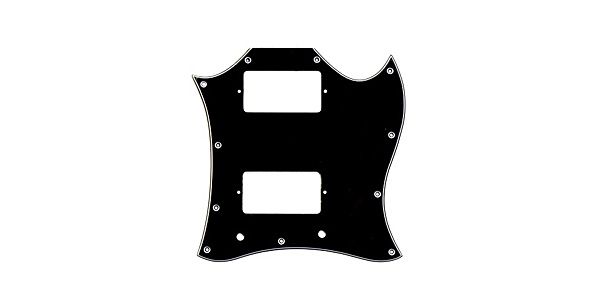 /PG-9803-033 Large Black Pickguard for SG Style