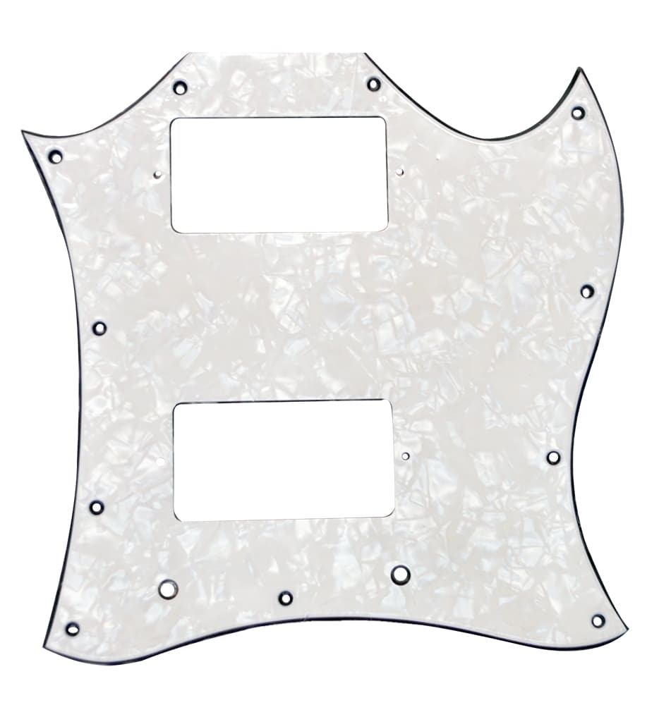 /PG-9803-055 Large White Pearloid Pickguard for SG Style