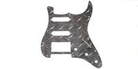 ALLPARTS / PG-9895-010 1HB 2SC Chrome Diamond Plate Pickguard for Strat