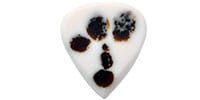  Wild Picks Resin Jazz Pick White and Brown Small