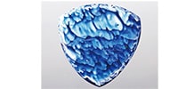 Animals Pedal / Wild Picks Resin Tri Pick Chamfer Blue and White Small