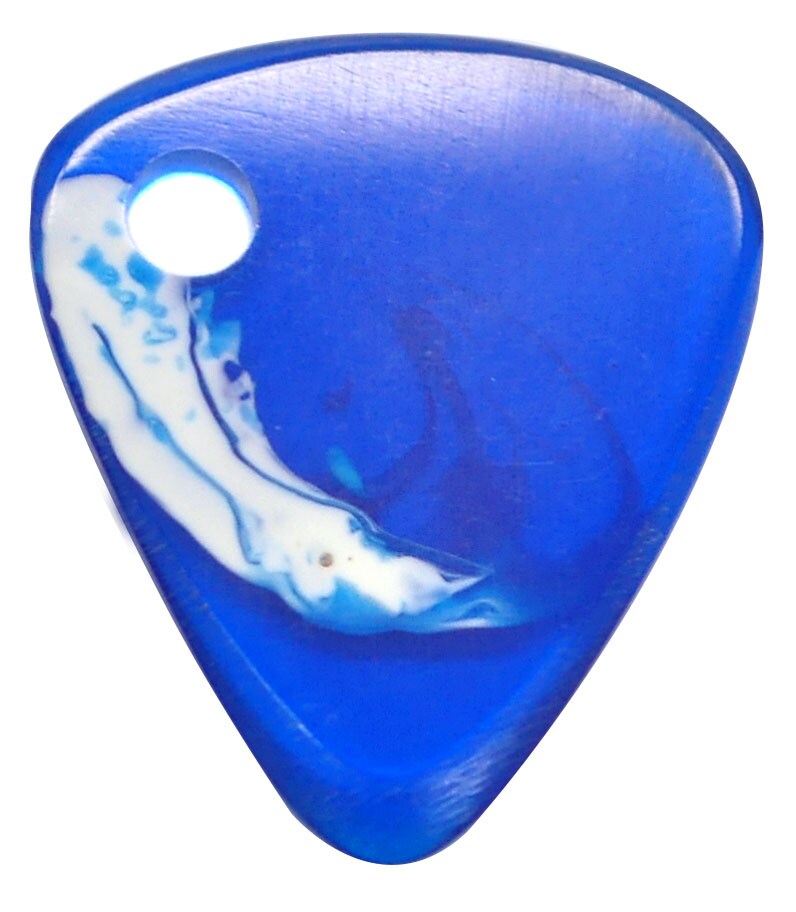 /Wild Picks Resin Tear Drop Chamfer Blue and White Side Hall