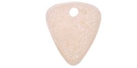 Animals Pedal Wild Picks Resin Tear Drop Chamfer Clear and Silver Top Hall