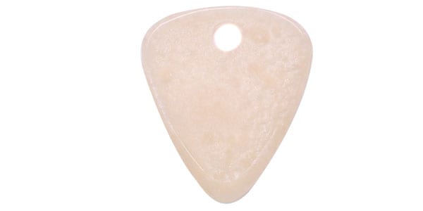 Animals Pedal / Wild Picks Resin Tear Drop Chamfer Clear and Silver Top Hall