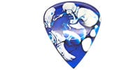  Wild Picks Resin Tear Drop Dent Blue and White