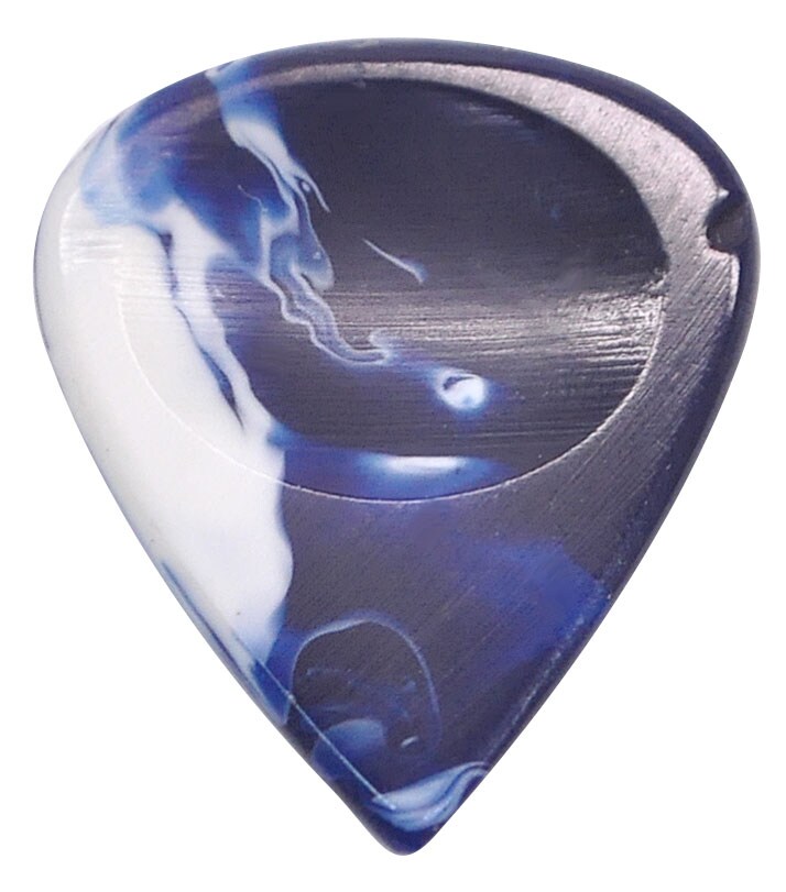 /Wild Picks Resin Tear Drop Dent Deep Blue and White