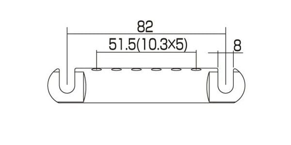 ALLPARTS / TP-0400-003 US Black Stop Tailpiece 画像2