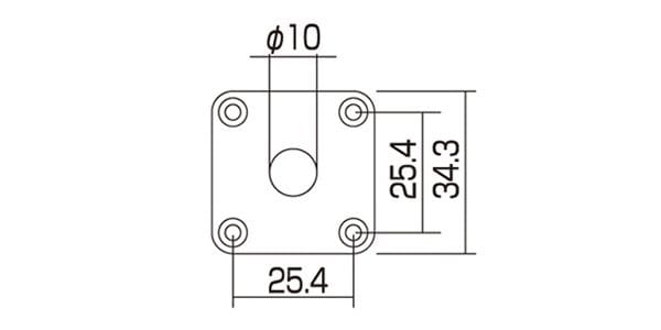 ALLPARTS / AP-0633-010 Chrome Metal Jackplate 画像2