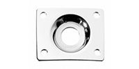 ALLPARTS AP-0637-010 Chrome Rectangular Jackplate