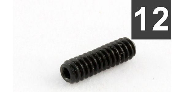 /GS-0002-003 Pack of 12 Black #4-40 Bridge Height Screws