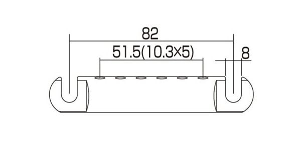 ALLPARTS / TP-0400-010 US Chrome Stop Tailpiece 画像2