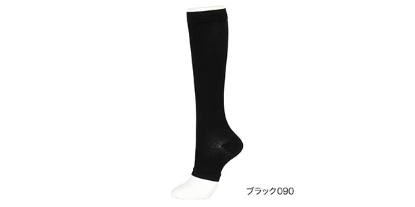 ＆RESET ( アンドリセット )  / 遠赤外線　着圧トゥレスソックス　22-25cm　ブラック画像5