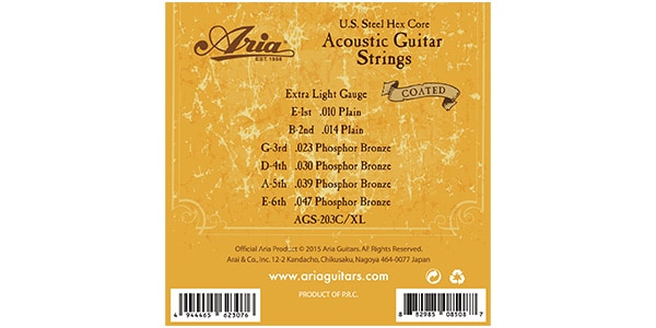 ARIA ( アリア )  / AGS-203C Extra Light 3Set画像2