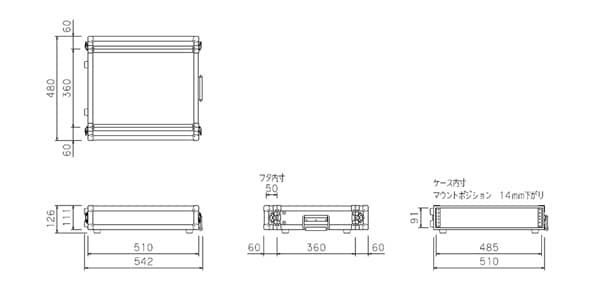 ARMOR ( アルモア ) A2U 2Uラックケース FRP仕様 送料無料 | サウンド