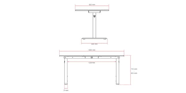 Arozzi / Arena Gaming Desk - Pure Black画像5