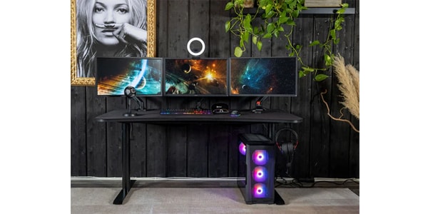 Arozzi / Arena Gaming Desk - Pure Black画像7