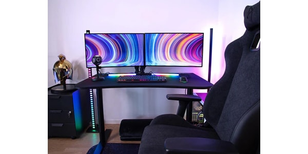 Arozzi / Arena Gaming Desk - Small - Pure Black画像6