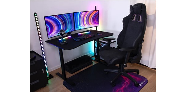 Arozzi / Arena Gaming Desk - Small - Pure Black画像7