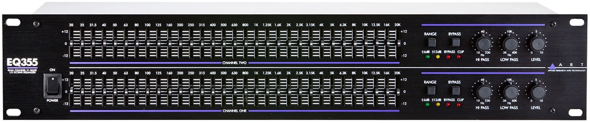 ART/EQ355 2ch 31バンド・グラフィックイコライザー