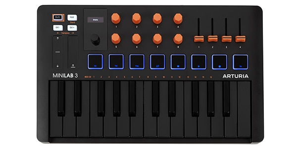 ARTURIA / MiniLab 3 ORANGE MIDI キーボード＆パッド・コントローラー
