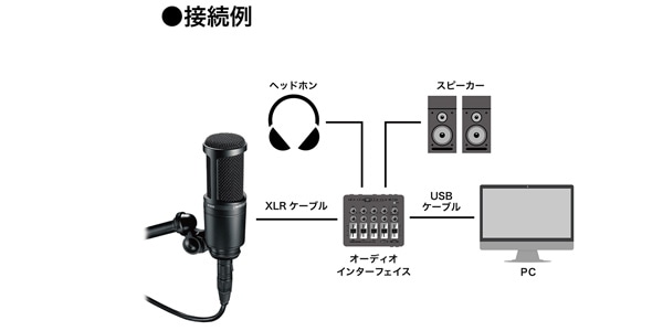 audio technica ( オーディオテクニカ ) / AT2020 コンデンサーマイクロホン