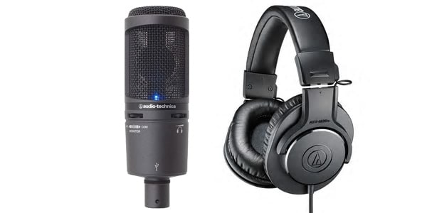 audio technica/AT2020USB＋ATH-M20x レコーディング・配信セット