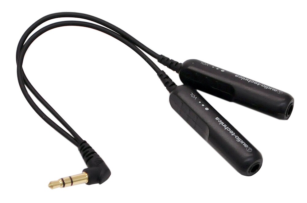 audio technica ( オーディオテクニカ ) AT351L ボリューム付きヘッドホン分配コード | サウンドハウス
