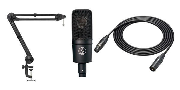 audio technica AT4040 デスクアーム＋純正ケーブルセット 送料無料