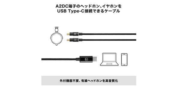 audio technica ( オーディオテクニカ )  / AT-HC1C/1.2　A2DC-USB Type-Cケーブル 1.2m画像6