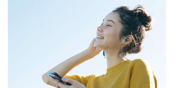 audio technica / ATH-CK150BT BL Wireless Earphones Blue画像4