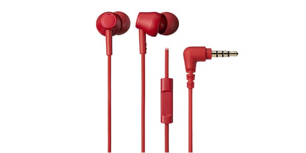 audio technica ( オーディオテクニカ )  / ATH-CK350XiS RD カナル型イヤホン マイクリモコン付き