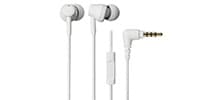audio technica / ATH-CK350XiS WH カナル型イヤホン マイクリモコン付き