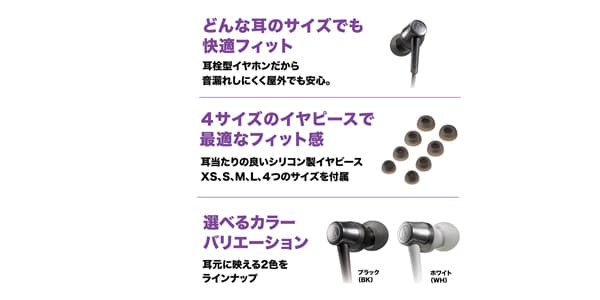 audio technica / ATH-CKD3C WH画像8