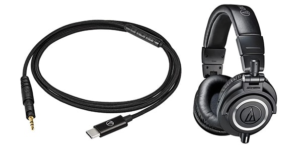 audio technica / ATH-M50x + AT-HC2C/1.2 USB Type-C Cable Set