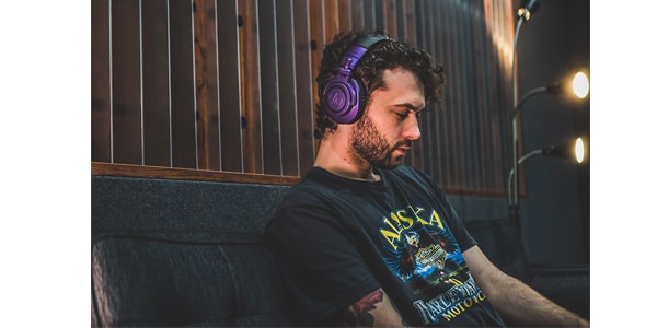 audio technica / ATH-M50x PB Violet x Matt Black画像9