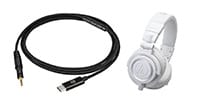 audio technica / ATH-M50xWH + AT-HC2C/1.2 USB Type-C Cable Set