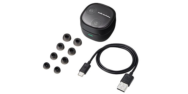 audio technica ( オーディオテクニカ )  / ATH-SQ1TW2NC BK画像6