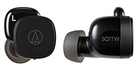 audio technica ATH-SQ1TW BK 完全ワイヤレスイヤホン