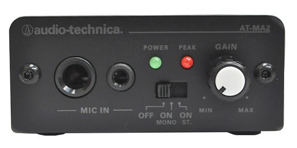 【新品未使用】audio-technica マイクロフォンアンプ AT-MA2