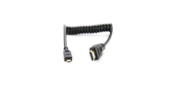 ATOMOS / Coiled MICRO HDMI to Full HDMI Cable (30cm)