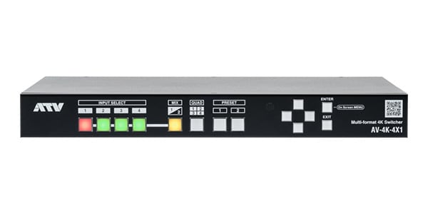 ATV ( エーティーヴイ )  / AV-4K-4X1 HDMI2.0 2ch 4K 1M/E AV MIXER